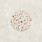 Decori CiViC - 3. (Clear + Multicolor White) Circle Cross