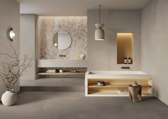 CAESAR lancio Prima Concrete 120x278 Lead 120x120 Sienna 120x120 BAGNO SITO3